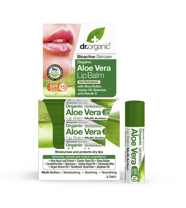 Optima Aloe Vera Lip Balm - with Tea Tree & Lysine